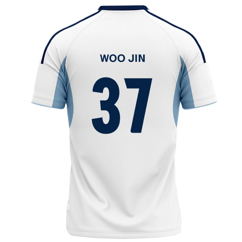 DanxenメンズWoo-Jin Jung#37ロイヤルブルー白アウェイシャツ2026/27ジャージーユニフォーム