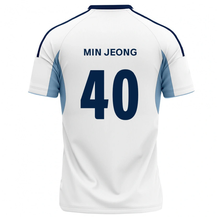 DanxenメンズMin Jeong#40ロイヤルブルー白アウェイシャツ2026/27ジャージーユニフォーム