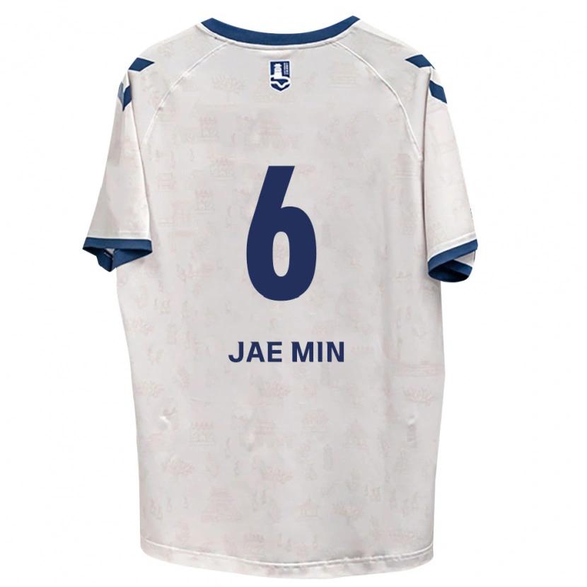 DanxenメンズJae-Min Chun#6ロイヤルブルー白アウェイシャツ2026/27ジャージーユニフォーム