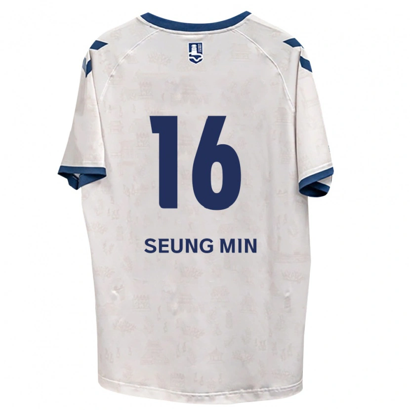 DanxenメンズSeung-Min Hwang#16ロイヤルブルー白アウェイシャツ2026/27ジャージーユニフォーム