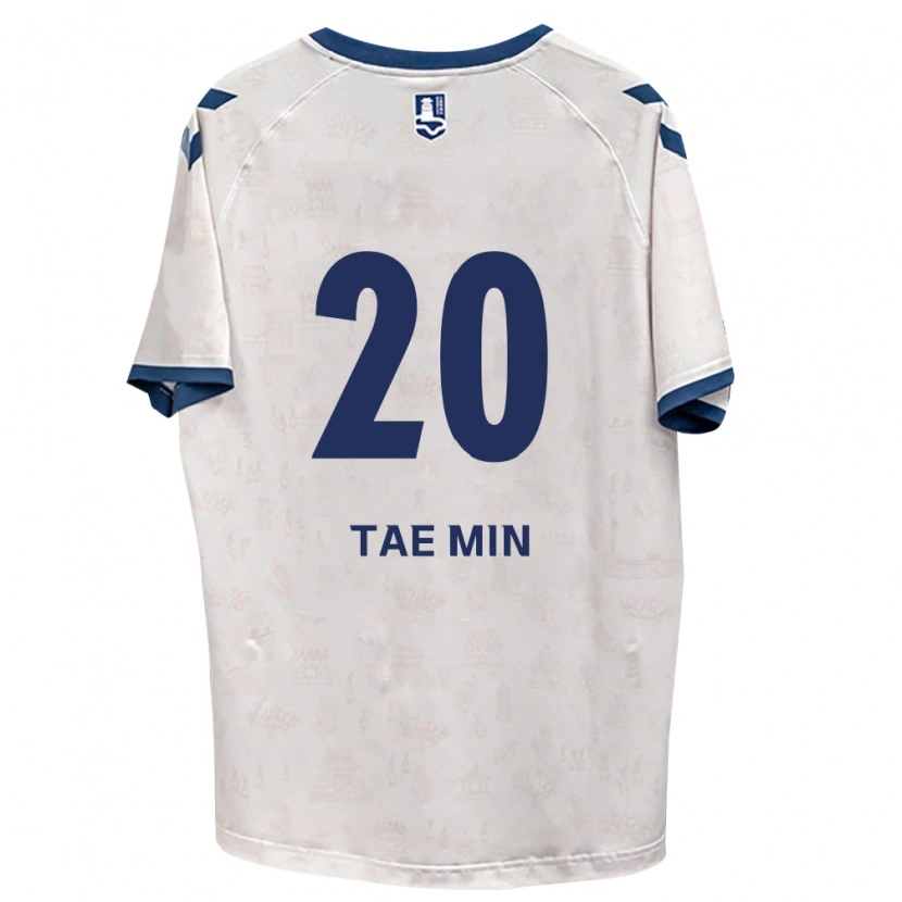 DanxenメンズTae-Min Kim#20ロイヤルブルー白アウェイシャツ2026/27ジャージーユニフォーム