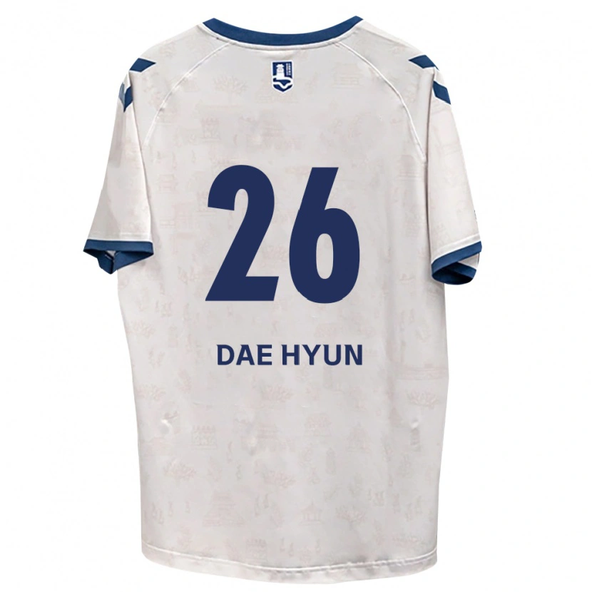 DanxenメンズDae-Hyun Kim#26ロイヤルブルー白アウェイシャツ2026/27ジャージーユニフォーム