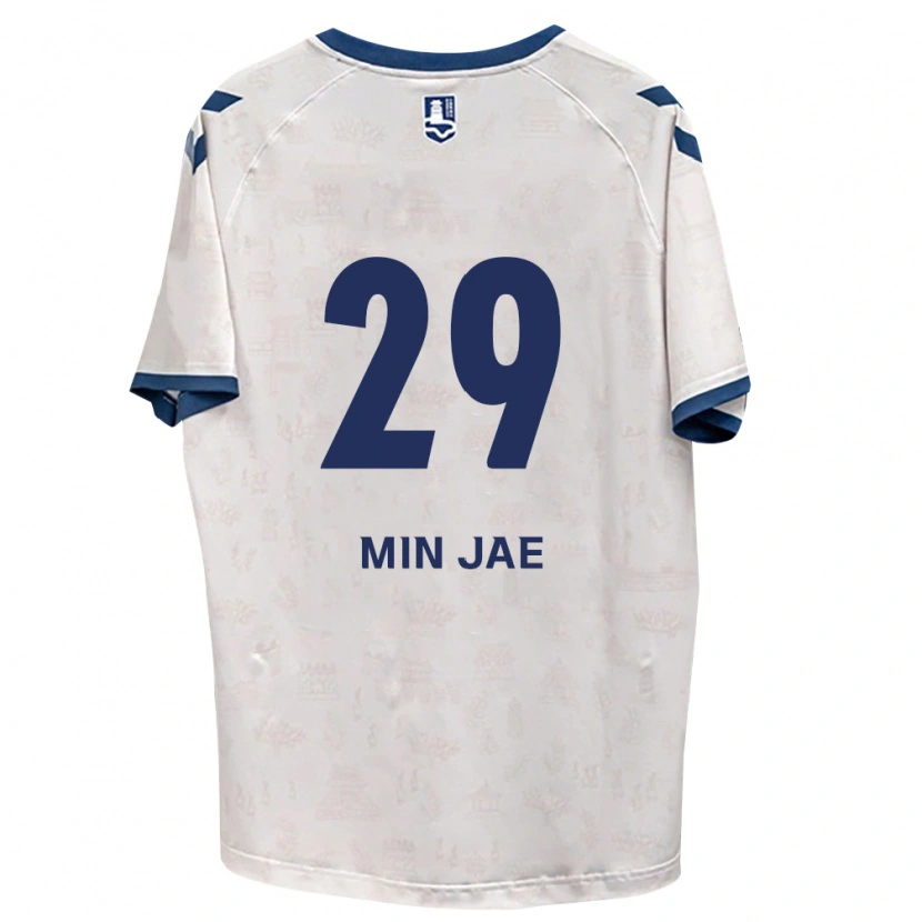 DanxenメンズMin-Jae Kang#29ロイヤルブルー白アウェイシャツ2026/27ジャージーユニフォーム