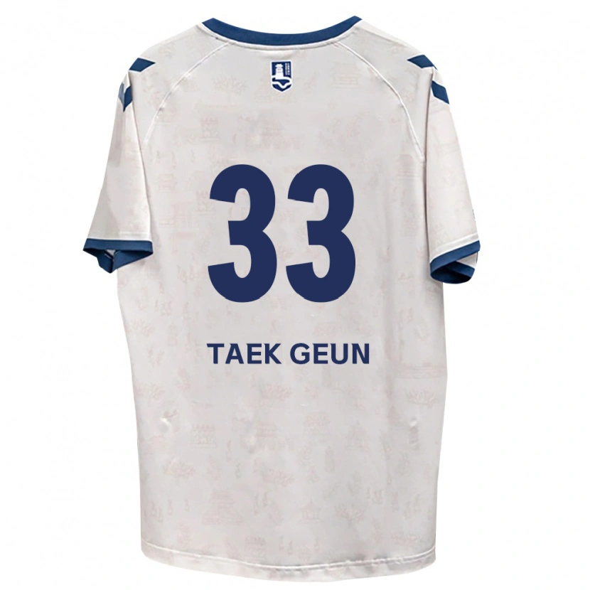 DanxenメンズTaek-Geun Lee#33ロイヤルブルー白アウェイシャツ2026/27ジャージーユニフォーム