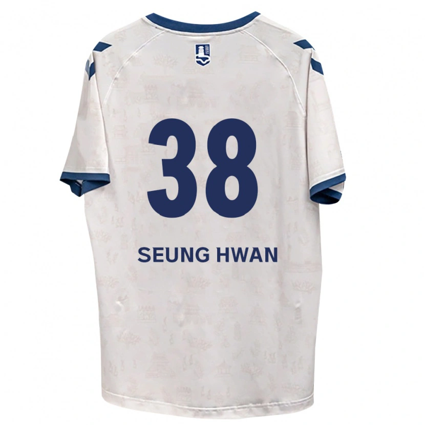 DanxenメンズSeung-Hwan Baek#38ロイヤルブルー白アウェイシャツ2026/27ジャージーユニフォーム