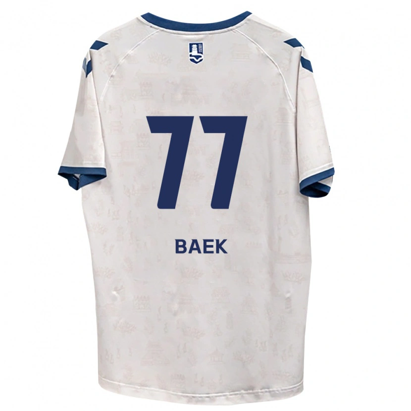 DanxenメンズKyeong Baek#77ロイヤルブルー白アウェイシャツ2026/27ジャージーユニフォーム