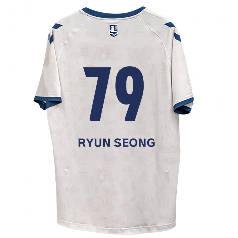 DanxenメンズRyun-Seong Choe#79ロイヤルブルー白アウェイシャツ2026/27ジャージーユニフォーム