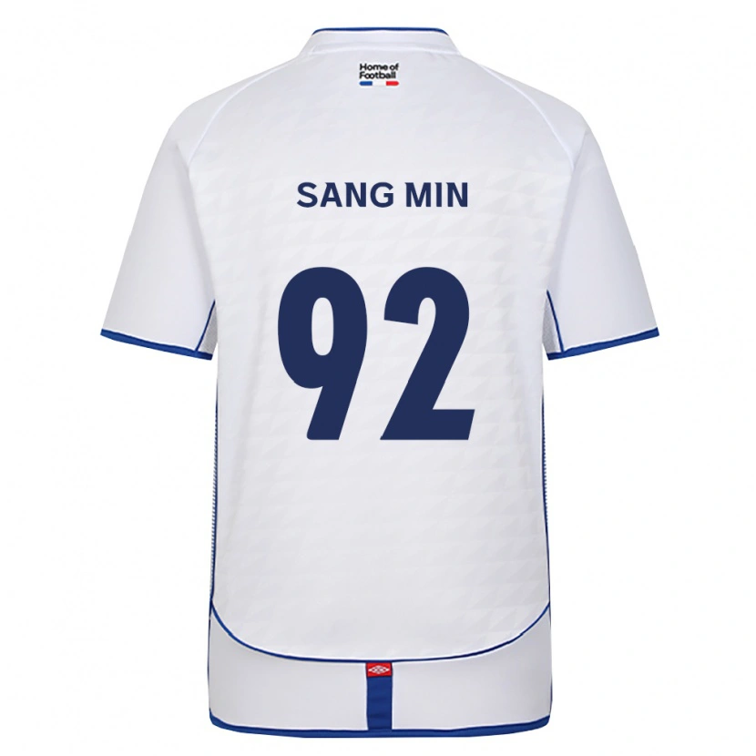 DanxenメンズSang-Min Lee#92黒白赤アウェイシャツ2026/27ジャージーユニフォーム