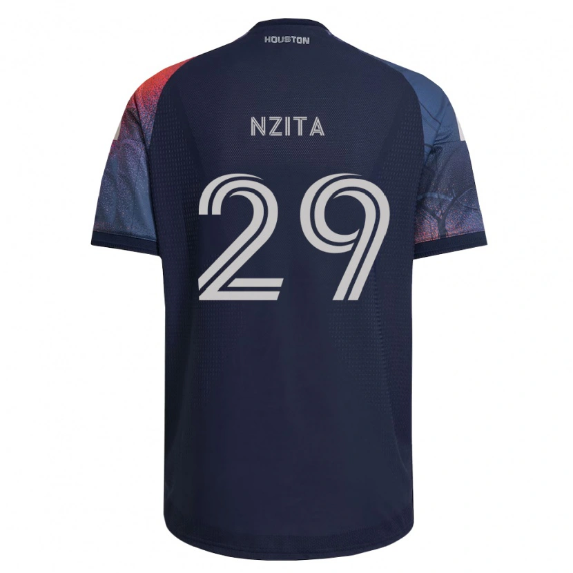 DanxenメンズSebastiao Nzita#29濃青白オレンジアウェイシャツ2026/27ジャージーユニフォーム