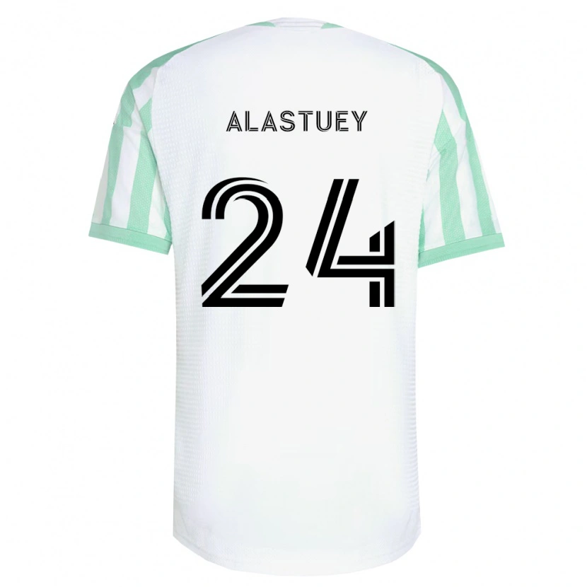 DanxenメンズJorge Alastuey#24薄緑黒白アウェイシャツ2026/27ジャージーユニフォーム