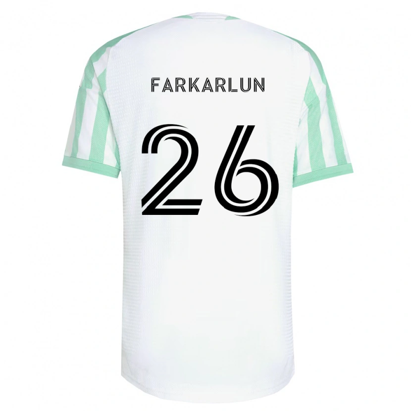 Danxenメンズジミー・ファルカルラン#26薄緑黒白アウェイシャツ2026/27ジャージーユニフォーム