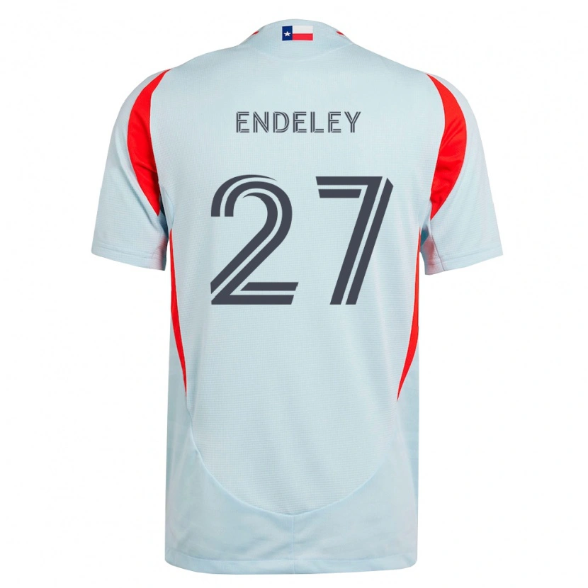 Danxenメンズハーバート・エンドリー#27ダークグレー白赤アウェイシャツ2026/27ジャージーユニフォーム