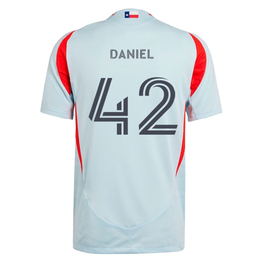 DanxenメンズDaniel#42ダークグレー白赤アウェイシャツ2026/27ジャージーユニフォーム