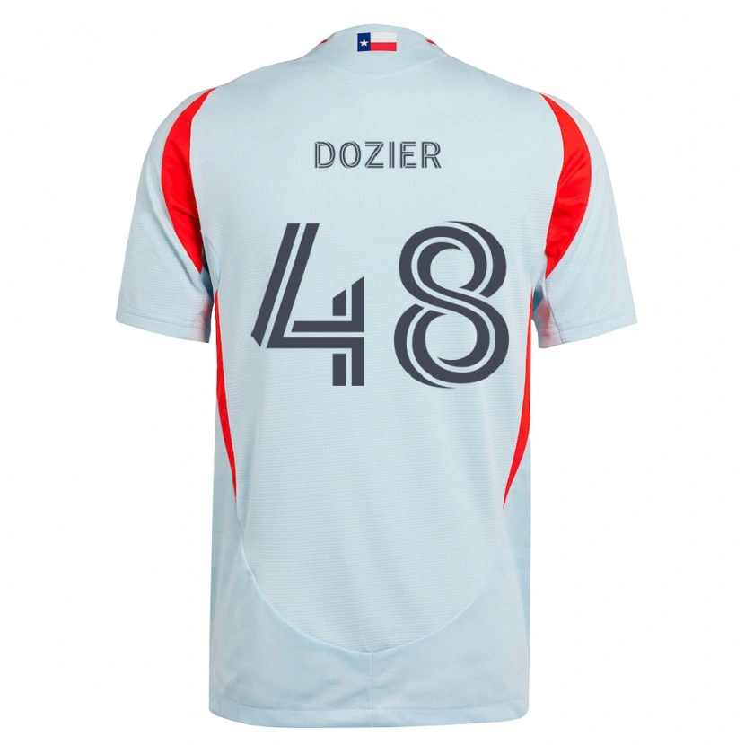 DanxenメンズJonathon Dozier#48ダークグレー白赤アウェイシャツ2026/27ジャージーユニフォーム