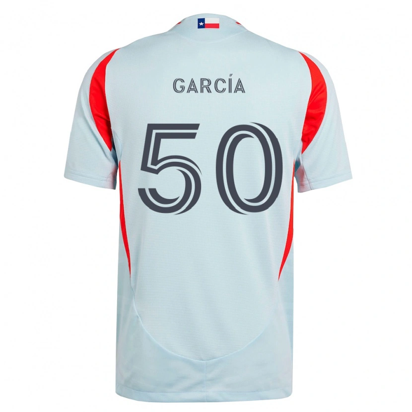 DanxenメンズDiego García#50ダークグレー白赤アウェイシャツ2026/27ジャージーユニフォーム
