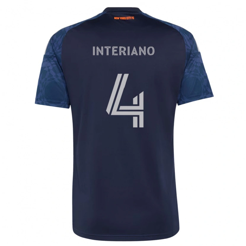 DanxenメンズJeffrey Interiano#4濃青白アウェイシャツ2026/27ジャージーユニフォーム