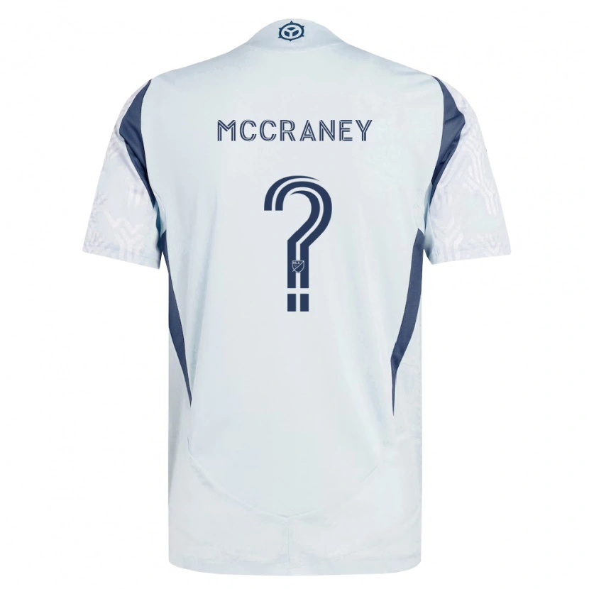 DanxenメンズFinn Mccraney#0青灰色白アウェイシャツ2026/27ジャージーユニフォーム
