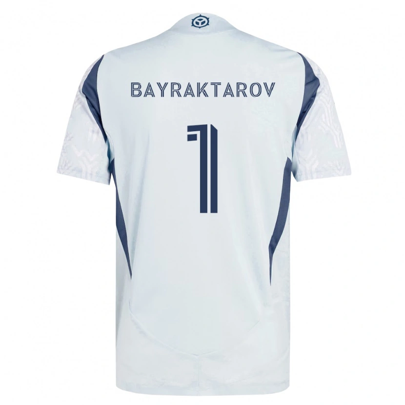 DanxenメンズAlex Bayraktarov#1青灰色白アウェイシャツ2026/27ジャージーユニフォーム