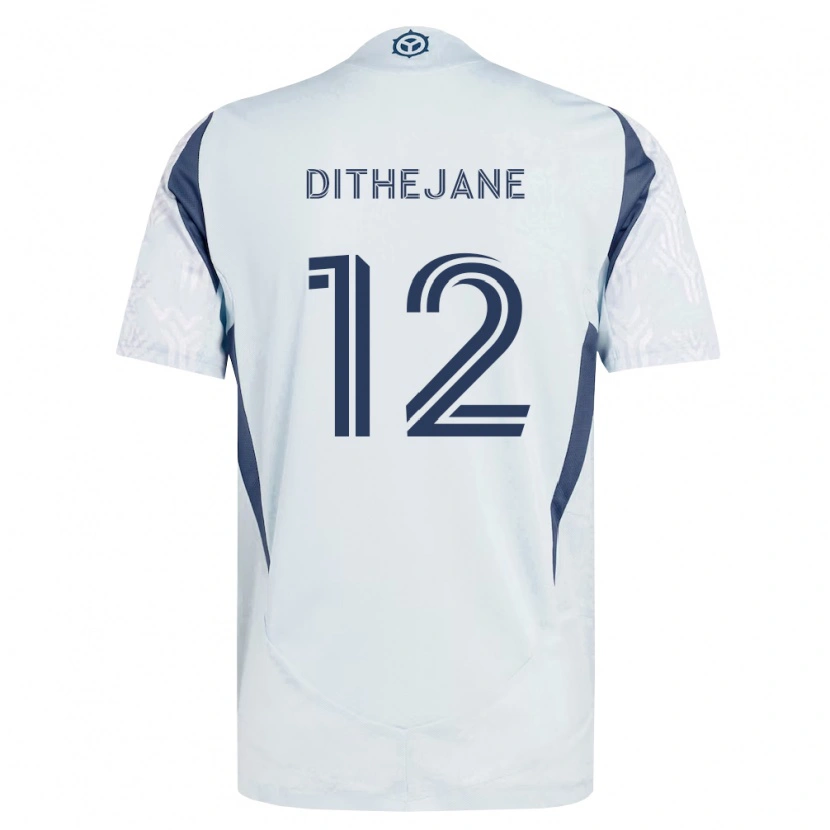 DanxenメンズPuso Dithejane#12青灰色白アウェイシャツ2026/27ジャージーユニフォーム