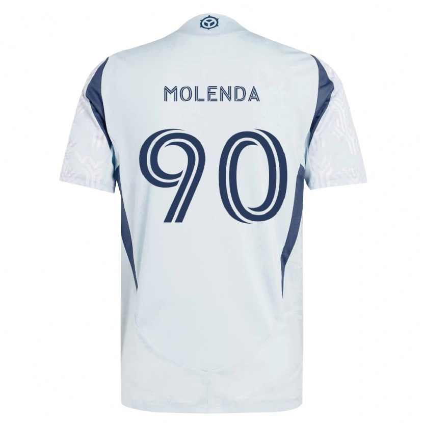 DanxenメンズDavid Molenda#90青灰色白アウェイシャツ2026/27ジャージーユニフォーム