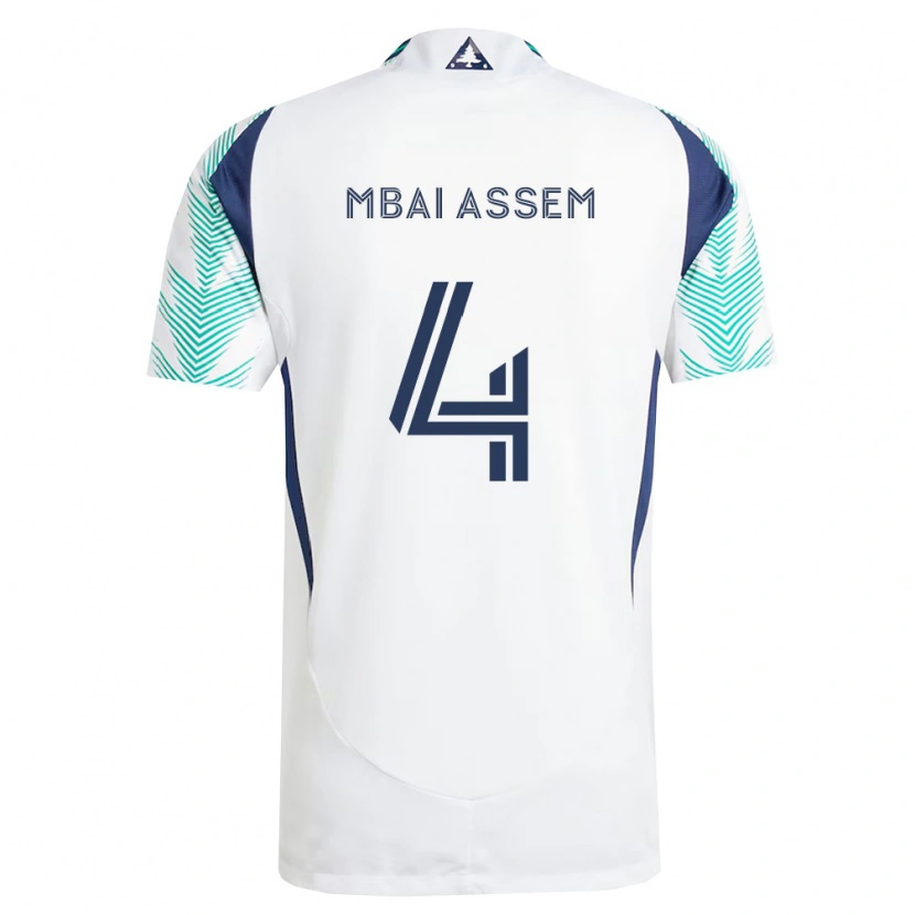 DanxenメンズChris Mbaï-Assem#4白紺薄緑アウェイシャツ2026/27ジャージーユニフォーム