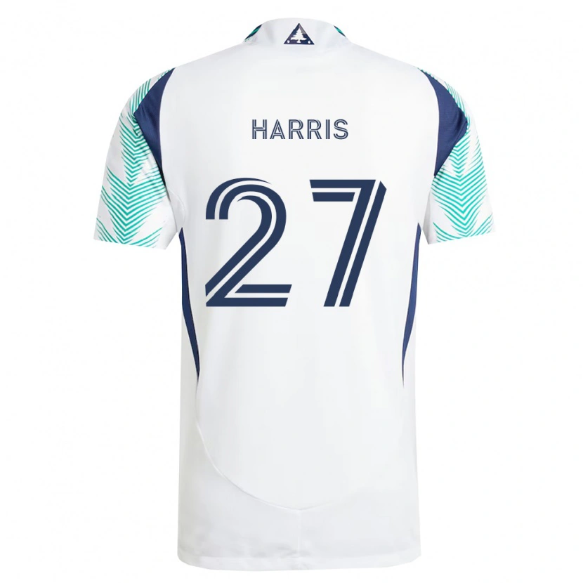 Danxenメンズウィルソン・ハリス#27白紺薄緑アウェイシャツ2026/27ジャージーユニフォーム