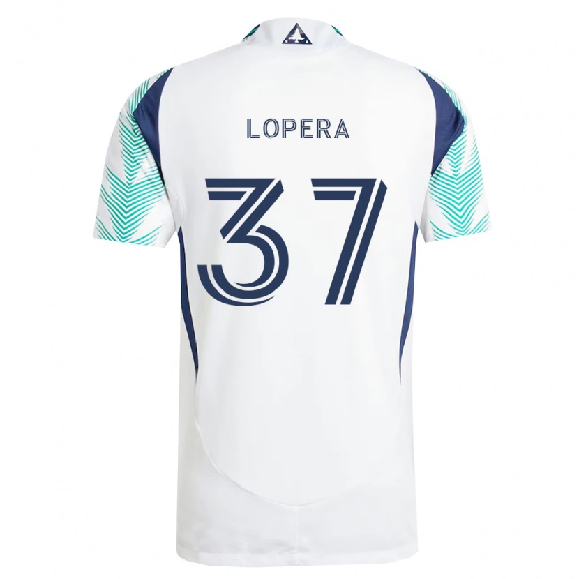 DanxenメンズSteban Lopera#37白紺薄緑アウェイシャツ2026/27ジャージーユニフォーム