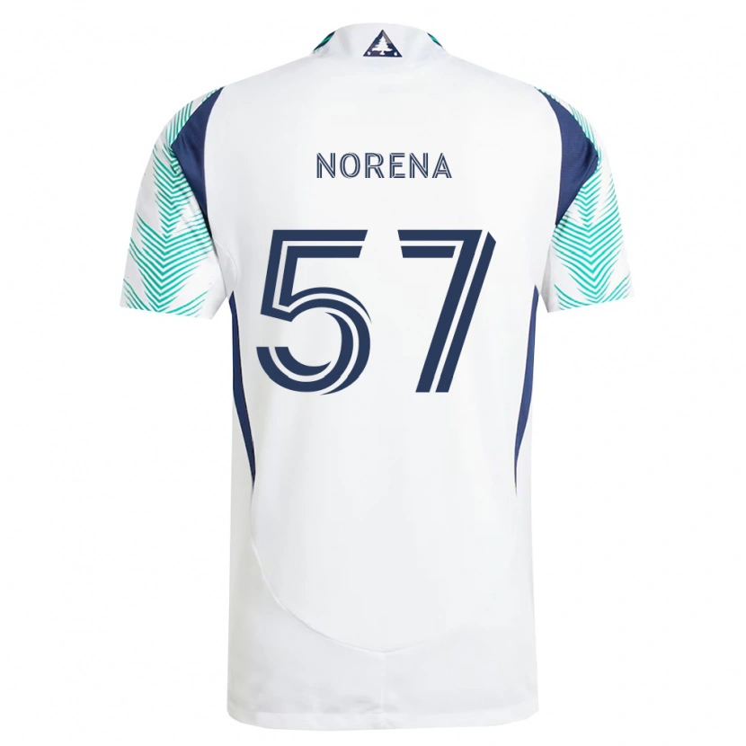 DanxenメンズBryan Norena#57白紺薄緑アウェイシャツ2026/27ジャージーユニフォーム