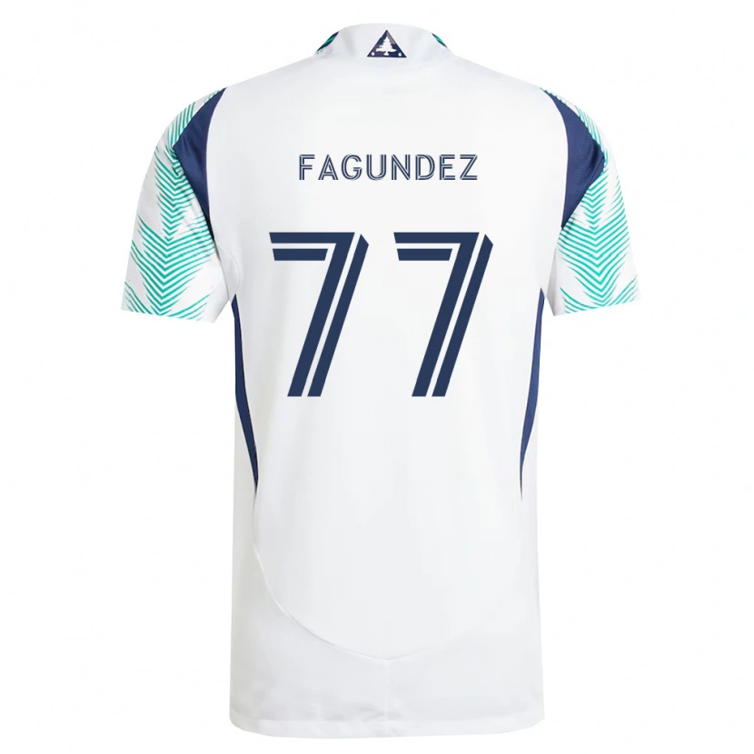 Danxenメンズディエゴ・ファグンデス#77白紺薄緑アウェイシャツ2026/27ジャージーユニフォーム