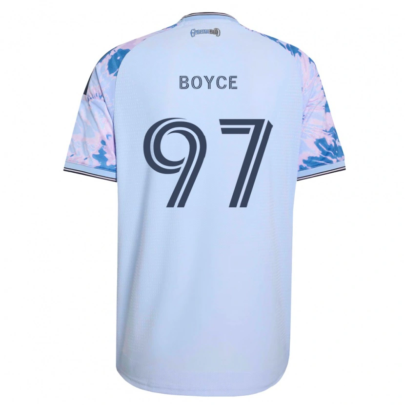 DanxenメンズWarren Boyce#97ロイヤルブルー白黒アウェイシャツ2026/27ジャージーユニフォーム