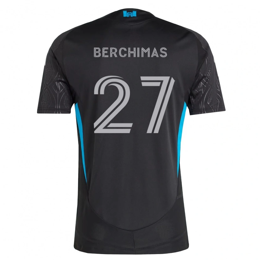 Danxenメンズニムファシャ・バーチマス#27黒白空色アウェイシャツ2026/27ジャージーユニフォーム