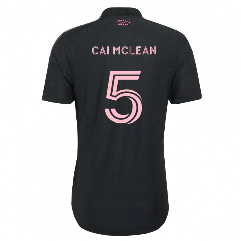 DanxenメンズCai Mclean#5ピンク黒白アウェイシャツ2026/27ジャージーユニフォーム