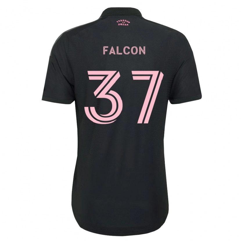 Danxenメンズマクシミリアーノ・ファルコン#37ピンク黒白アウェイシャツ2026/27ジャージーユニフォーム