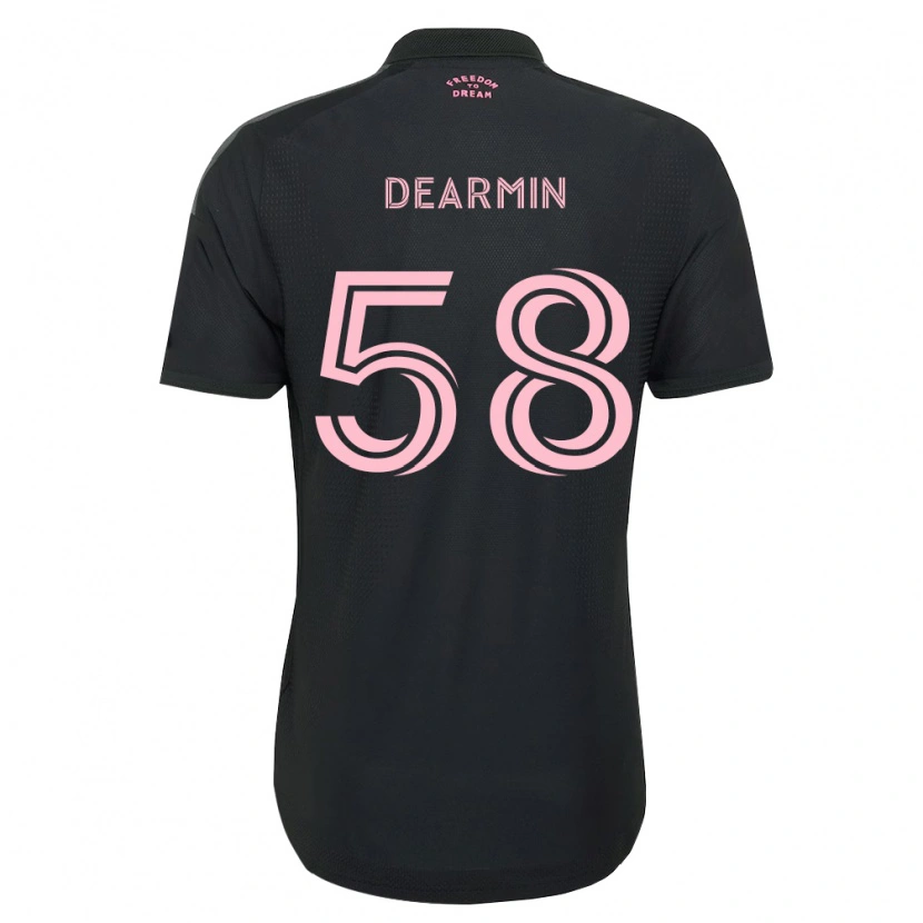 DanxenメンズNash Dearmin#58ピンク黒白アウェイシャツ2026/27ジャージーユニフォーム