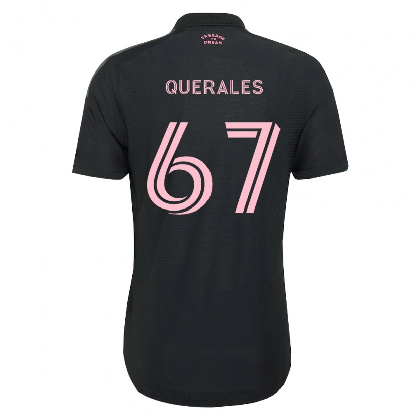 DanxenメンズArturo Querales#67ピンク黒白アウェイシャツ2026/27ジャージーユニフォーム