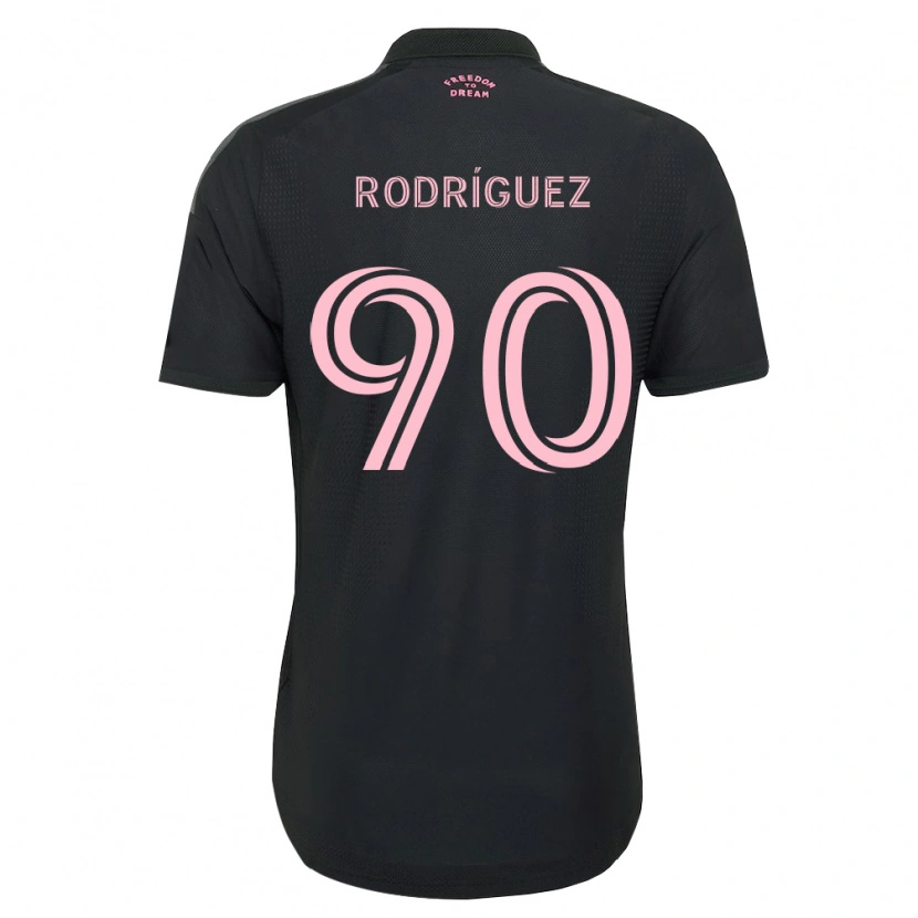 DanxenメンズMark Rodríguez#90ピンク黒白アウェイシャツ2026/27ジャージーユニフォーム