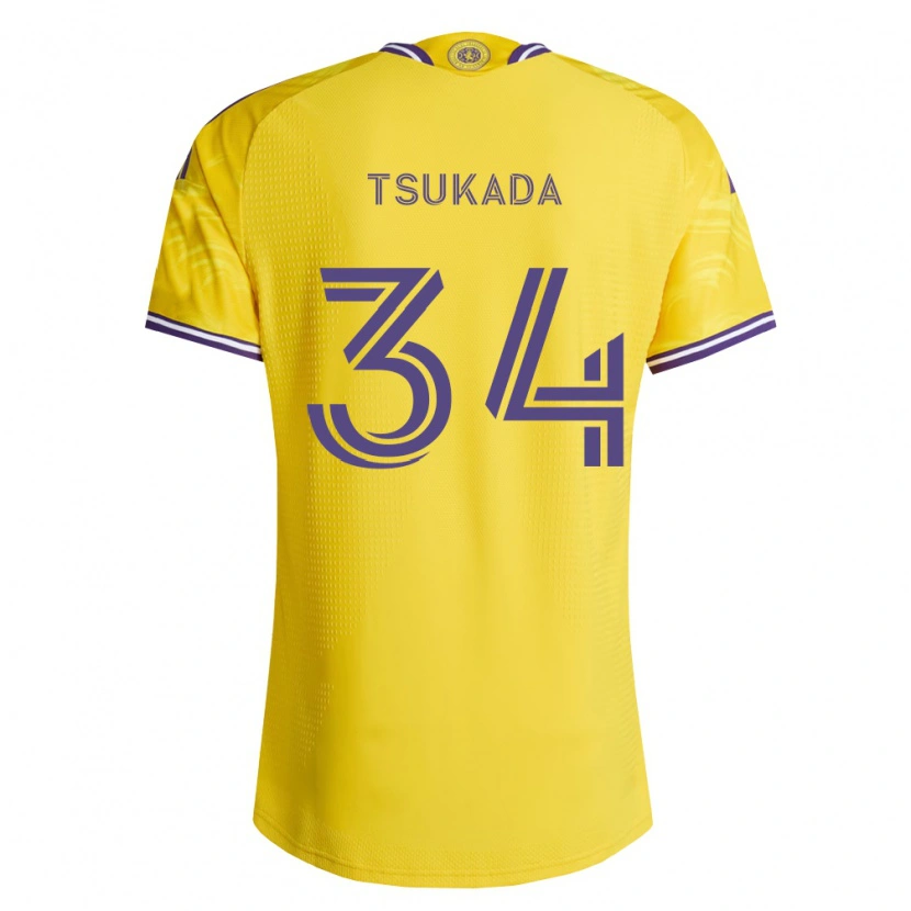 Danxenメンズ塚田悠太郎#34黄紫アウェイシャツ2026/27ジャージーユニフォーム