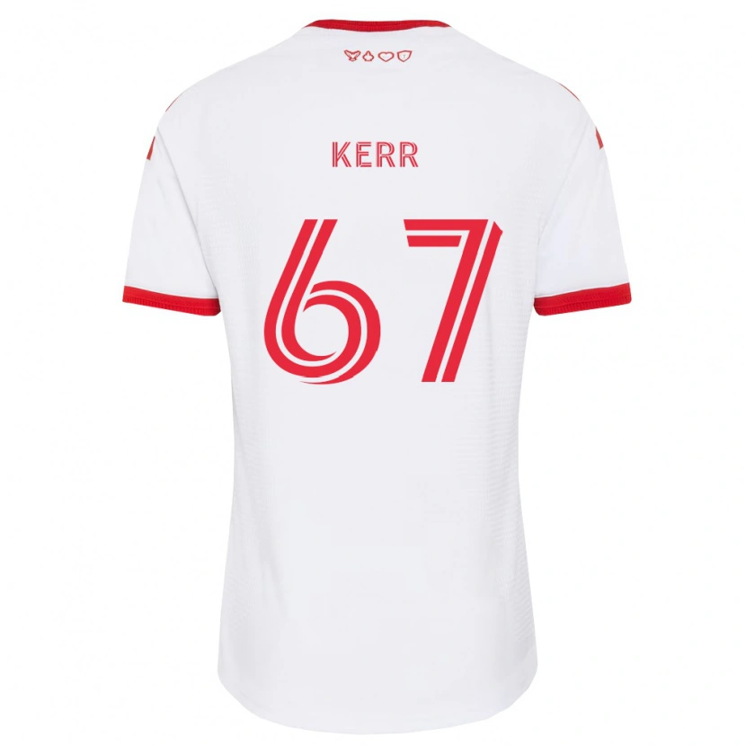 DanxenメンズKervon Kerr#67白赤黒アウェイシャツ2026/27ジャージーユニフォーム