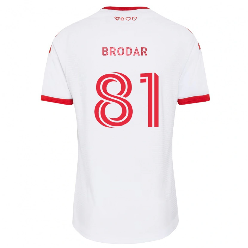 DanxenメンズNiko Brodar#81白赤黒アウェイシャツ2026/27ジャージーユニフォーム