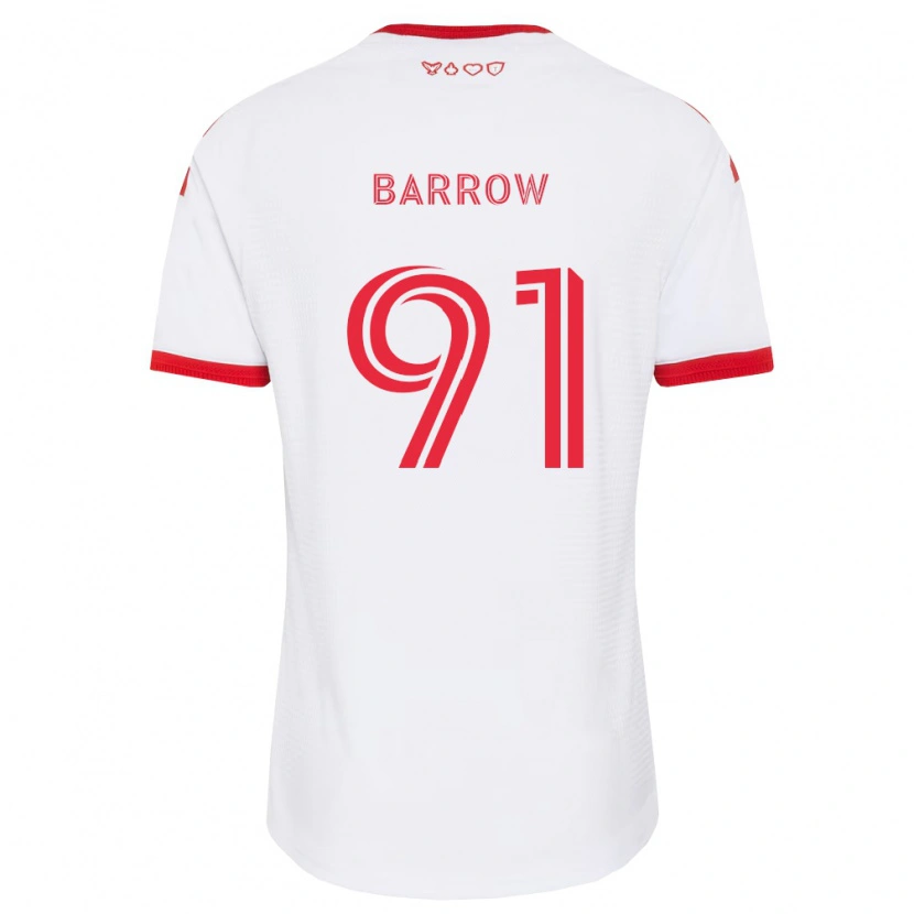 DanxenメンズDékwon Barrow#91白赤黒アウェイシャツ2026/27ジャージーユニフォーム