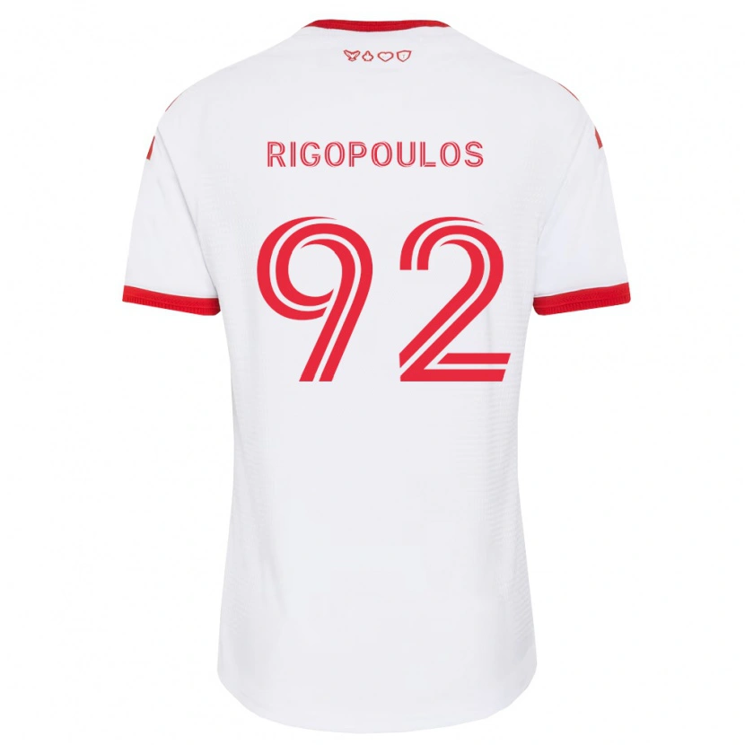 DanxenメンズTheo Rigopoulos#92白赤黒アウェイシャツ2026/27ジャージーユニフォーム