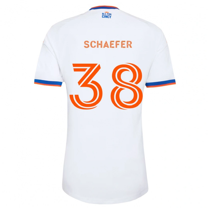 DanxenメンズBrian Schaefer#38白紺オレンジアウェイシャツ2026/27ジャージーユニフォーム