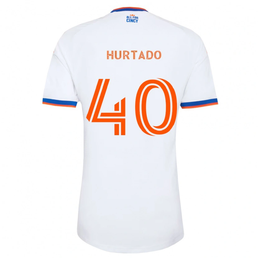 DanxenメンズDilan Hurtado#40白紺オレンジアウェイシャツ2026/27ジャージーユニフォーム