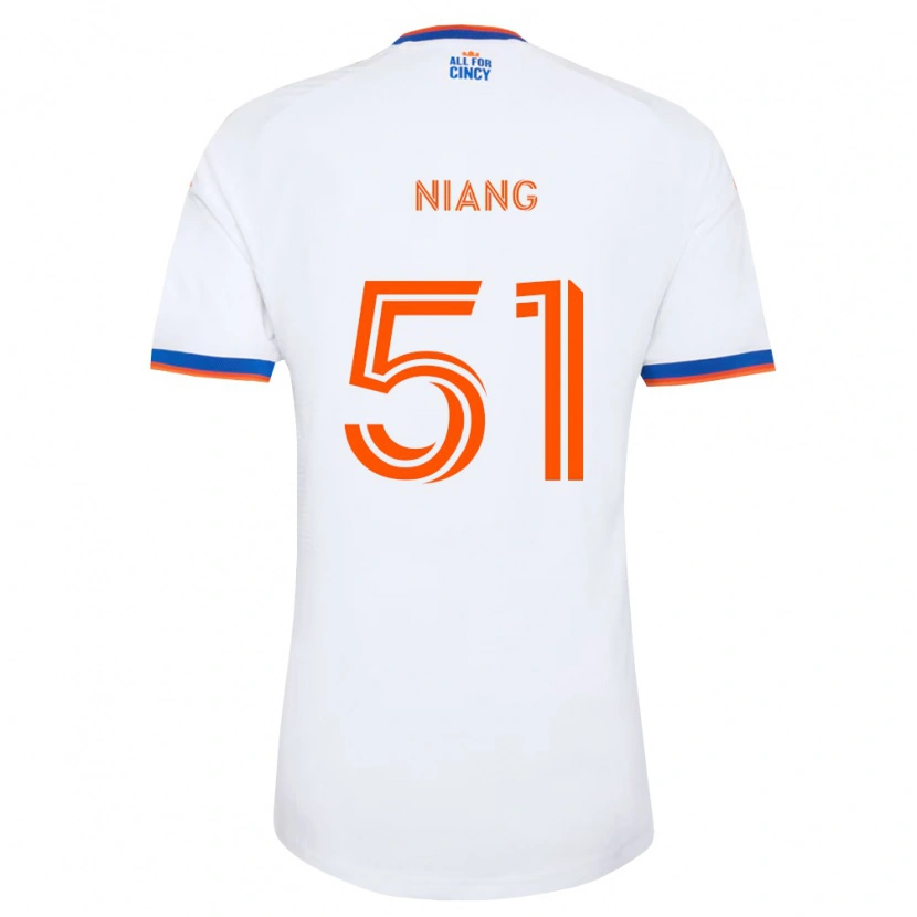 DanxenメンズCheikhou Niang#51白紺オレンジアウェイシャツ2026/27ジャージーユニフォーム