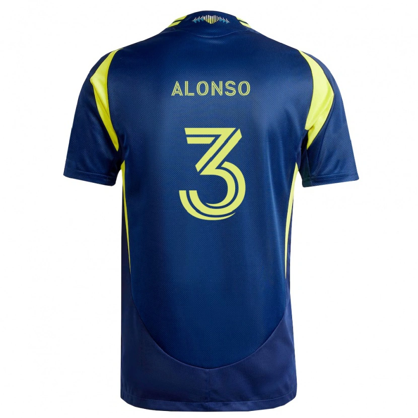 DanxenメンズGabriel Alonso#3黄紺アウェイシャツ2026/27ジャージーユニフォーム