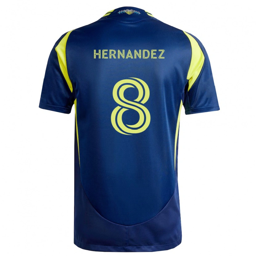 DanxenメンズJonathan Hernández#8黄紺アウェイシャツ2026/27ジャージーユニフォーム