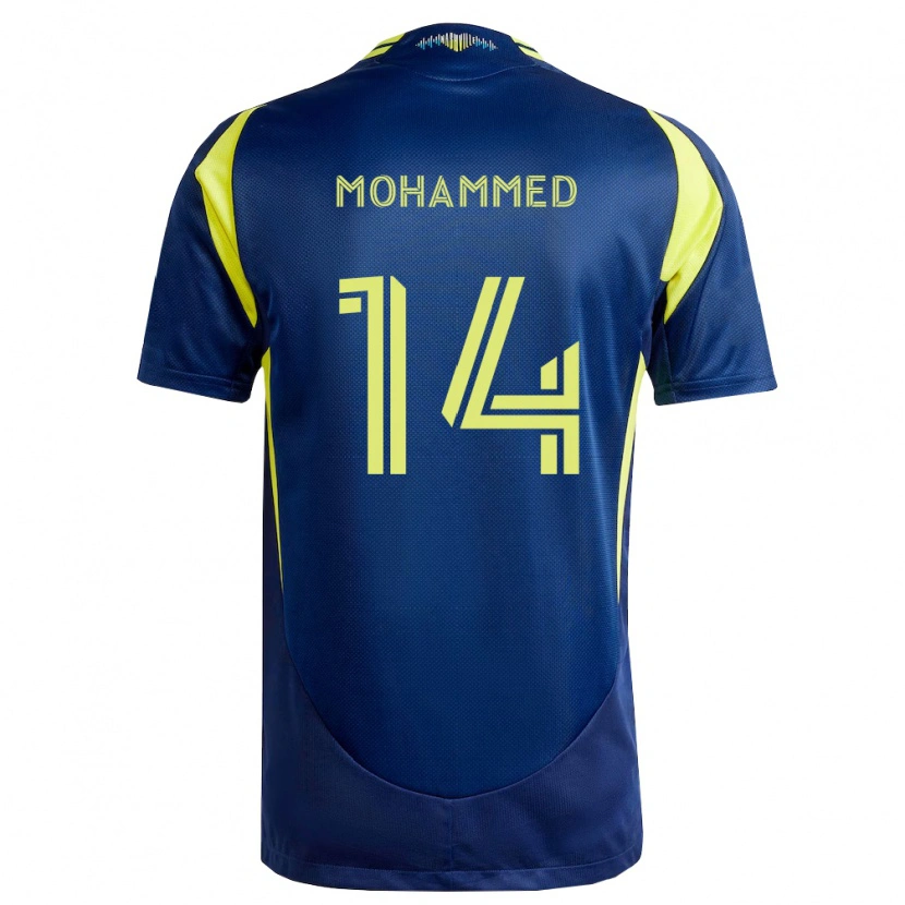 DanxenメンズShak Mohammed#14黄紺アウェイシャツ2026/27ジャージーユニフォーム
