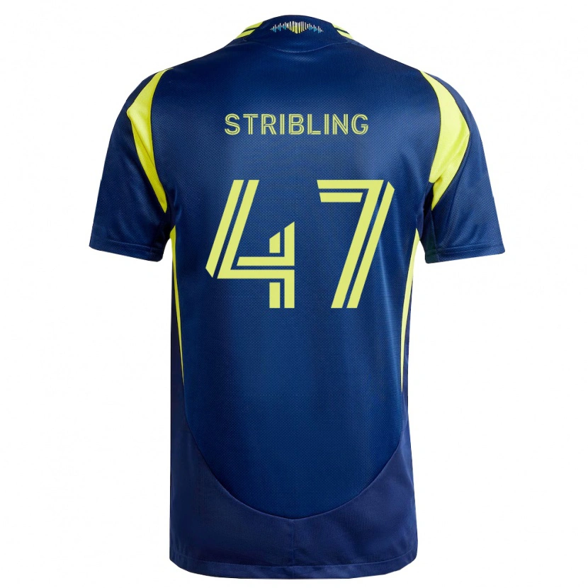 DanxenメンズLiam Stribling#47黄紺アウェイシャツ2026/27ジャージーユニフォーム