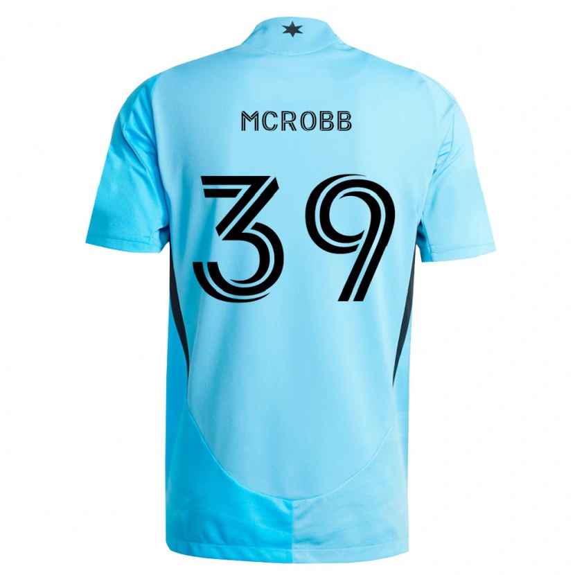 DanxenメンズFinn Mcrobb#39薄青黒アウェイシャツ2026/27ジャージーユニフォーム