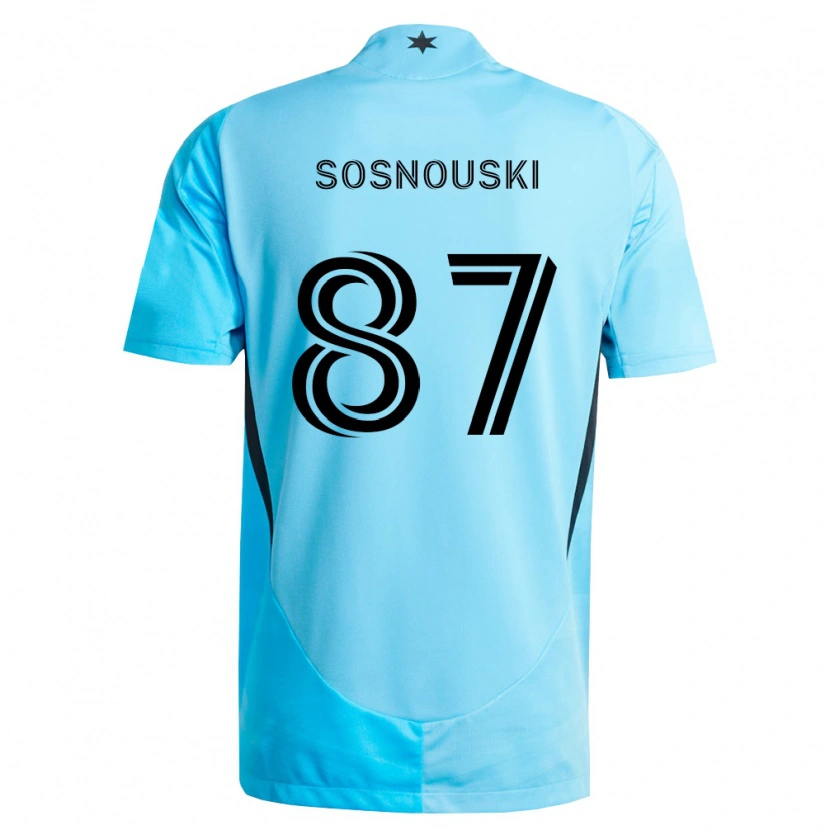 DanxenメンズJustin Sosnouski#87薄青黒アウェイシャツ2026/27ジャージーユニフォーム
